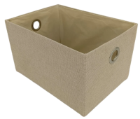 Tarrington House Корзина для хранения текстильная бежевая размер L, 34 x 24 x 18см