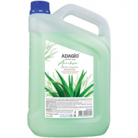 Жидкое мыло наливное Адажио 5л, алоэ вера, антибактериальное, перламутровое