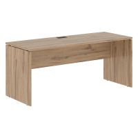 Стол прямой EDST 1767 Дуб Денвер светлый/Черный 1760х670х750 EDIS