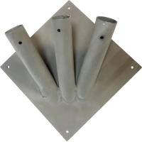 Кронштейн для флагштоков и флагов металлический тройной