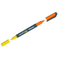 Текстовыделитель двусторонний Berlingo 'Textline HL220' желтый/оранжевый, 0,5-4мм