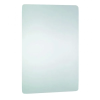 Зеркало Nofer 70х50см, настенное антивандальное, нержавеющая сталь, глянцевое, 08071.B