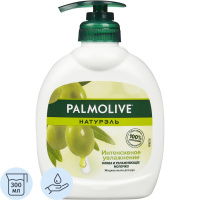 Жидкое мыло с дозатором Palmolive Натурэль 300мл, олива и увлажняющее молочко