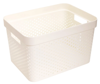 Корзина для хранения Curver Infinity молочная 17л, 35.5 x 26.2 x 21.9см