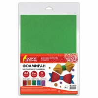 Цветная пленка Brauberg 5 цветов, А4, 5 листов, Салют суперблеск