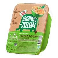 Лапша быстрого приготовления Бизнес Ланч с куриным бульоном, 90г