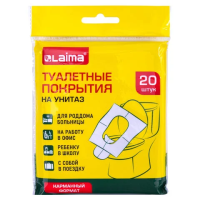 Накладки покрытия для унитаза КОМПЛЕКТ 20 шт., школа/офис/больница/роддом/поездка, LAIMA, 116732