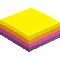 Блок-кубик Attache Selection куб 51х51, неон-3 4 цвета 400 л