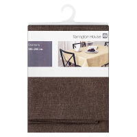 Tarrington House Скатерть рогожка шоколад, 165 x 220см