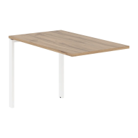 Брифинг-приставка EUB 1167 Дуб Денвер светлый/Белый 1160х670х750 EDIS