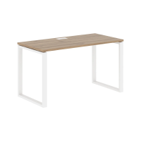 Стол прямой EQST 1367 Дуб Денвер светлый/Белый 1360х670х750 EDIS