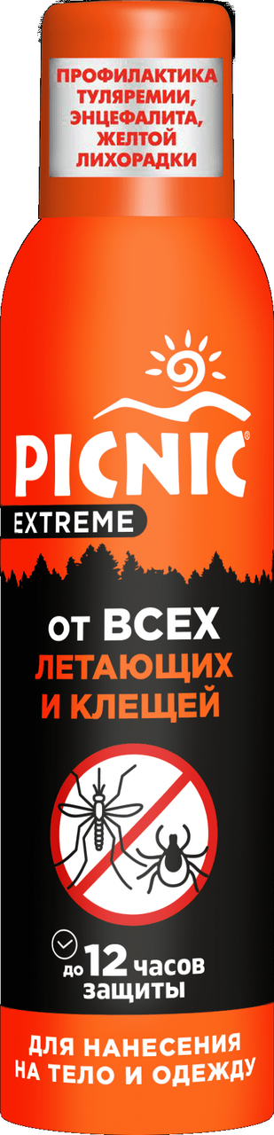 фото: Аэрозоль Picnic Extreme от насекомых и клещей, 150мл