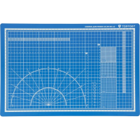Коврик для резки TOPFORT 5ти-слойный А3 (45х30см),2х-сторонний,синий
