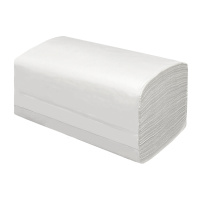 Бумажные полотенца Merida V-Classic 5000 BP1202, листовые, белые, V-сложения, 1 слой, 250 листов, 20