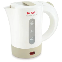 Чайник TEFAL KO120130, 0,5 л, 650 Вт, закрытый нагревательный элемент, пластик, бело-бежевый, 721100