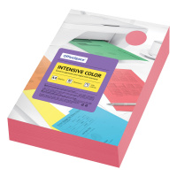 Цветная бумага для принтера Officespace Intensive Color A4, красная, 500 листов, 80г/м2