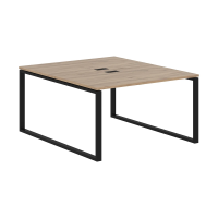 Стол 2-х местный EQWST 1316 Дуб Денвер светлый/Черный 1360х1606х750 EDIS