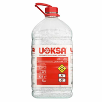 Реагент противогололёдный 5 кг, UOKSA 'Актив', до -30 °C, хлорид кальция + минеральная соль, ПЭТ