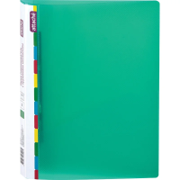 Скоросшиватели пластиковые Attache Diagonal зеленый, 0.6мм