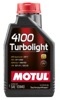 Масло моторное Motul 4100 Turbolight 10W40, 1л