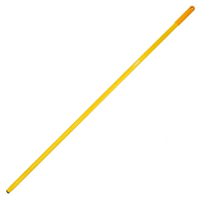 Ручка швабры Mry 120 см, d=22мм, металл с резьбой, желтая