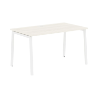 Стол прямой ELST 1380 Ясень Траун/Белый 1360х800х750 EDIS