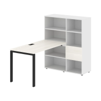 Рабочая станция EURST 1113 Ясень Траун/Черный 1790х1120х1355 EDIS