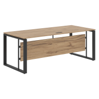 Стол руководителя EST 209 Дуб Денвер светлый/Антрацит 2000х900х750 ENIO