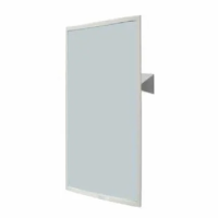 Зеркало Nofer 70х50см, настенное наклонное, нержавеющая сталь, глянцевое, 08023.B