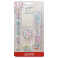 Набор чертежный Brunnen 5 предметов, 2 карандаша, точилка, линейка 17см, ластик, 29105-75