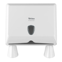 Диспенсер для полотенец листовых Veiro Professional Prima Mini белый, пластик