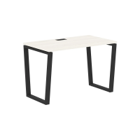 Стол прямой EVST 1167 Ясень Траун/Черный 1160х670х750 EDIS