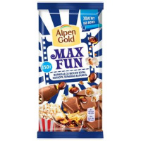 Шоколад ALPEN GOLD Maxfun попкорн, 150г