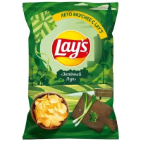 Чипсы Lay's зеленый лук, 140г