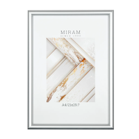 Фоторамка Мирам серебряная А4, 21 x 29.7см