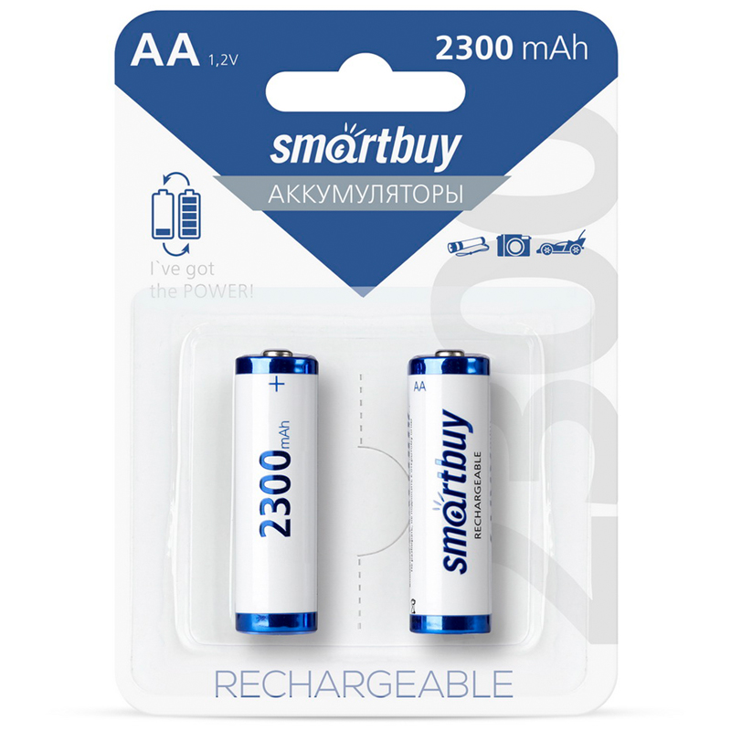 фото: Аккумулятор Smart Buy АА/HR06, 2300mAh, 2шт/уп