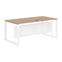 Стол руководителя EST 189M Дуб Денвер светлый/Белый 1800х900х750 ENIO