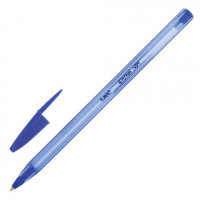 Шариковая ручка Bic синяя, 1.2мм, тонированный корпус