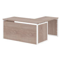 Стол угловой XQPCT 1615H Дуб Сонома/Белый 1600х1500х750 XTEN-QP