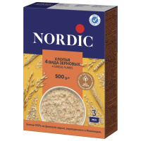 Хлопья Nordic 4 вида зерновых, 500г