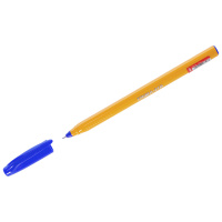 Шариковая ручка Cello Trima-21B синяя, 0.7мм, желтый корпус
