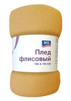 aro Плед флисовый горчичный 170г, 130 х 170см