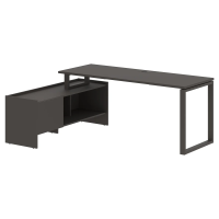 Стол с тумбой EQCT 19614 Мокко/Мокко 1960х1400х750 EDIS