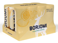 Напиток Borjomi Flavored с экстрактами цитрусов и корня имбиря газированный, 330мл x 12 шт