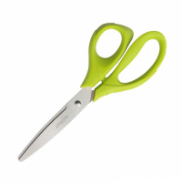 Канцелярские ножницы Attache Lime 20см, салатовые, эргономичные ручки