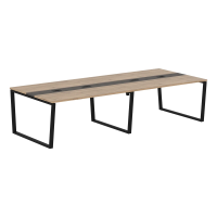 Конференц стол EVCT 3114 Дуб Денвер светлый/Черный 3132х1346х750 EDIS