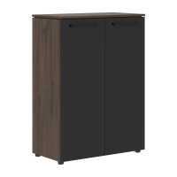 Шкаф с глухими средними дверьми MMC 85.1 Антрацит/Дуб Денвер темный 854х423х1188 MORRIS TREND