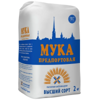 Мука Предпортовая пшеничная, высший сорт, 2кг