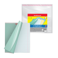 Набор пластиковых обложек ErichKrause Fizzy Clear для тетрадей и дневников, с клеевым краем, 212х395