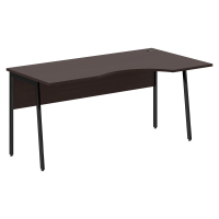 Стол прямой СА-1P(R) Венге Магия/Черный 1600х900х755 IMAGO PLUS